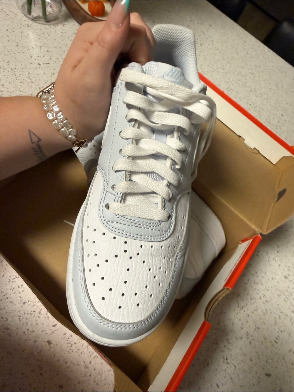 Nike Women's Low-Top White Leather Sneaker